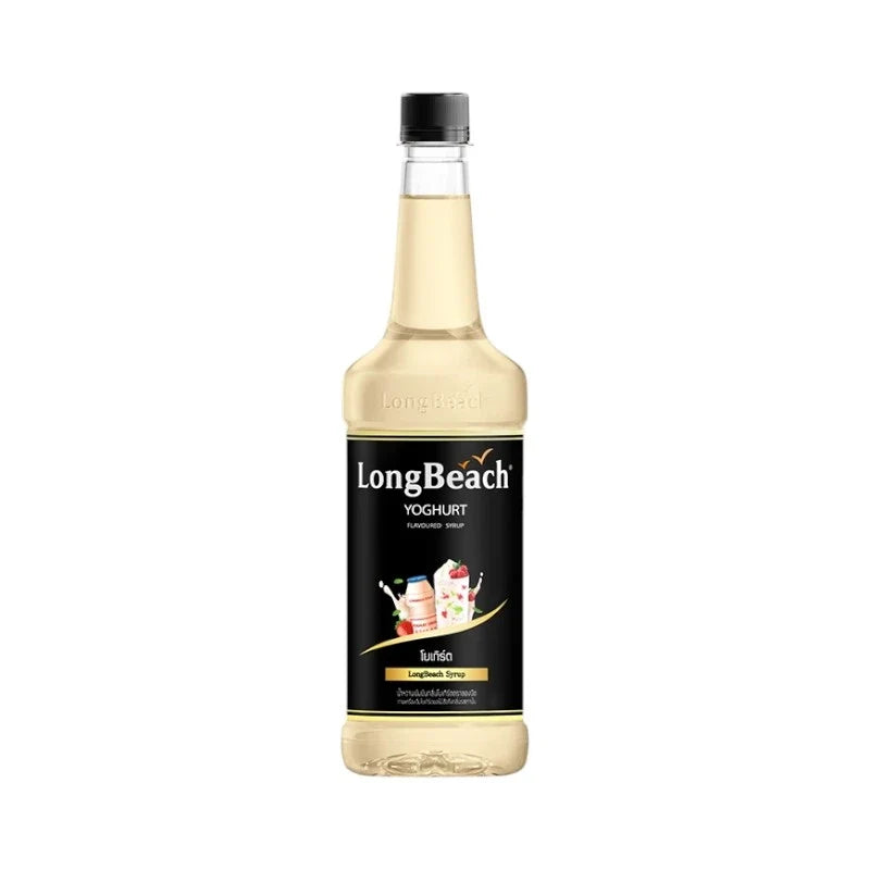LongBeach Yoghurt Syrup in a bottle, ideal for adding flavor to desserts and beverages, from the LongBeach dry grocery collection.