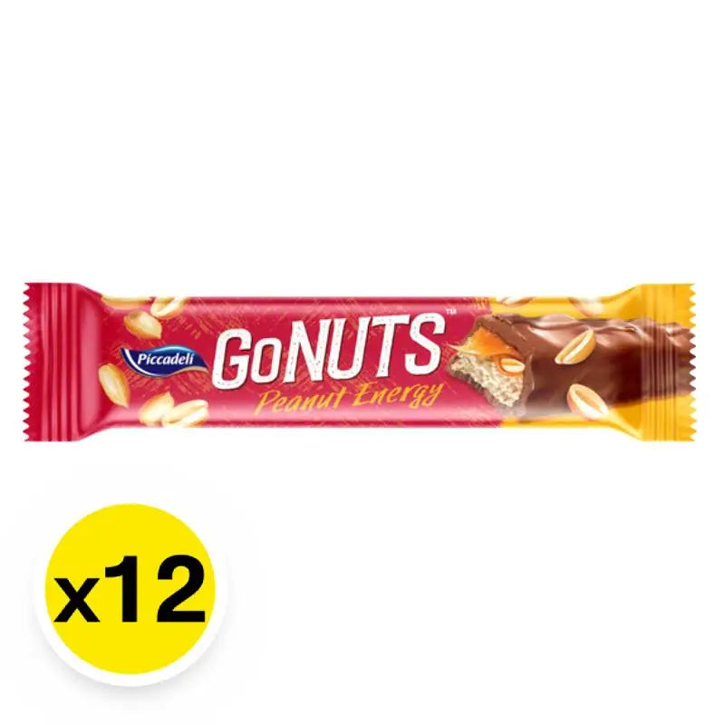Piccadeli Gonuts 21g snack, dry grocery confectionery with crunchy texture and sweet flavor in a colorful packaging.