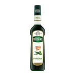Mathieu Teisseire Pandan flavored syrup 700ml bottle for drinks and desserts in dry grocery aisle.