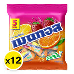 Mentos Mini Bag Fruit Candy in 18.9g packs, featuring colorful fruity confections from the Mentos brand.