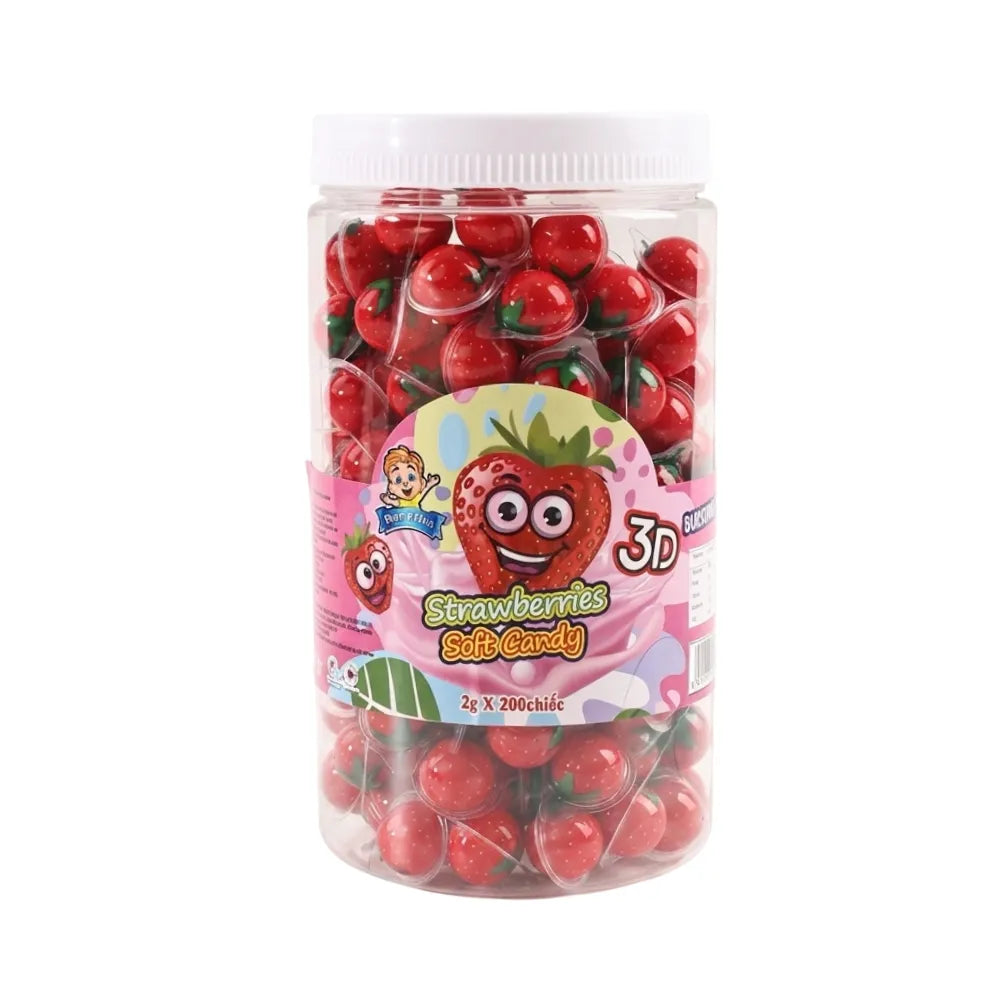 Colorful Chailai Inter Foods gummy candy snack in bright packaging, showcasing assorted fruity gummy shapes and textures.