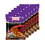 THAIDERM Narok Mang Da Chili Flake 22g pack, dry grocery, showing vibrant red chili flakes in clear packaging.