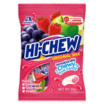 Morinaga Hi-Chew Mix 90g package of colorful fruit-flavored chewy candies from the dry grocery section.