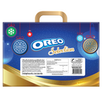 Assorted Oreo cookies from the Holidays Funpack featuring various flavors in a colorful confectionery snack package.