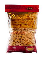 Raitip Cashew Nuts, confectionery snack with roasted whole cashews, in a clear bowl showing their golden-brown color.