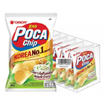 Orion Poca Chips Sour Cream flavor 60g snack bag, showing the colorful packaging of this dry grocery snack.