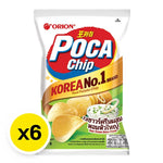 Orion Poca Chips Sour Cream flavor 60g snack pack, crispy snack food from dry grocery snacks confectionery.