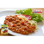 Brook Napolitan Pasta Sauce 160g jar, dry grocery product with rich tomato and spice ingredients, ideal for pasta dishes.