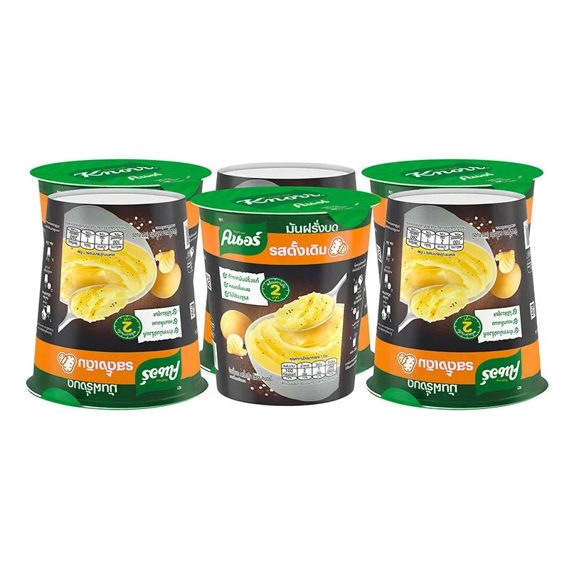 Knorr mashed potato mix in 26g packets, original flavor, displayed in six-pack dry grocery product image