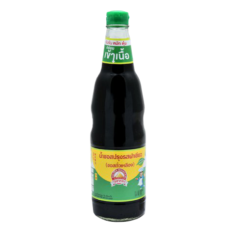 Golden Mountain Season Sauce Green bottle, a savory Asian grocery condiment with a green label and golden cap.