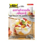 Lobo Cold Bean Curd Powder Jasmine Scent 130g, dry grocery product, close-up of packaging with product label and branding