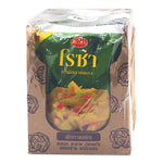 Roza Green Mustard Mix Yum 145g packet, dry grocery product, showing vibrant green mustard seeds and packaging.