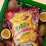Tropica King Passion Fruit Ready To Blend Packs, 230g x4, dry grocery product with vibrant passion fruit images on packaging