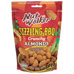 Nut Walker Sizzling BBQ crunchy coated almonds, confectionery snack with spicy, flavorful almond pieces in a crispy coating.