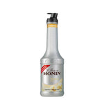 Monin Banana Fruitmix 1000ml bottle, a dry grocery product, with a yellow label and banana imagery on the packaging.