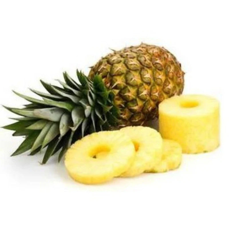Brook Pineapple Slice in 567g package, dry grocery item, showing golden pineapple slices on a white background