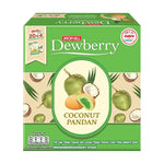 Dewberry Coconut Pandan Cake 15g snack pack, individually wrapped dry grocery confectionery with coconut and pandan flavor.