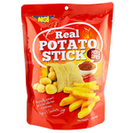 Noi Hot Spicy Potato Stick confectionery snack with crispy, spicy potato sticks in a colorful package.