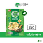 Dozo Rice Ball Nori Seaweed Flavored Snack in 50g package, crispy Japanese confectionery with seaweed flavor.