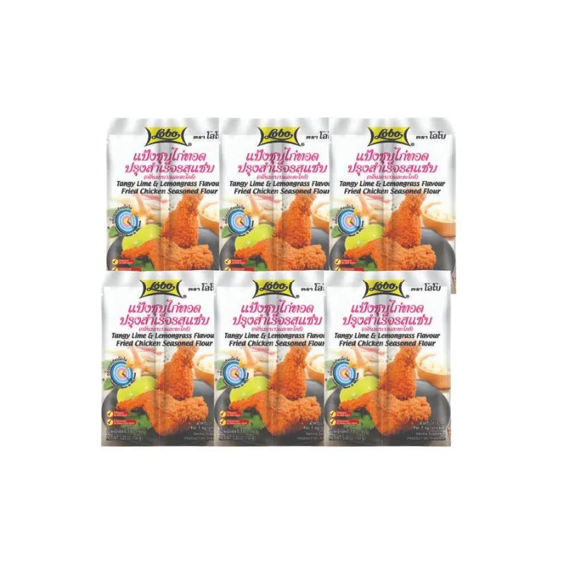 Spicy Lobo Ready-made Fried Chicken Fritters 150g, dry grocery snack with crispy, golden-brown exterior and flavorful seasoning.