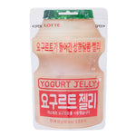 Lotte Yogurt Jelly confectionery snack in a colorful package, showing the jelly pieces with a creamy yogurt flavor.