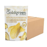 Golden Goldgreen Crispy Monthong Durian freeze-dried snack in a 78g package, showcasing the crispy dried durian pieces.