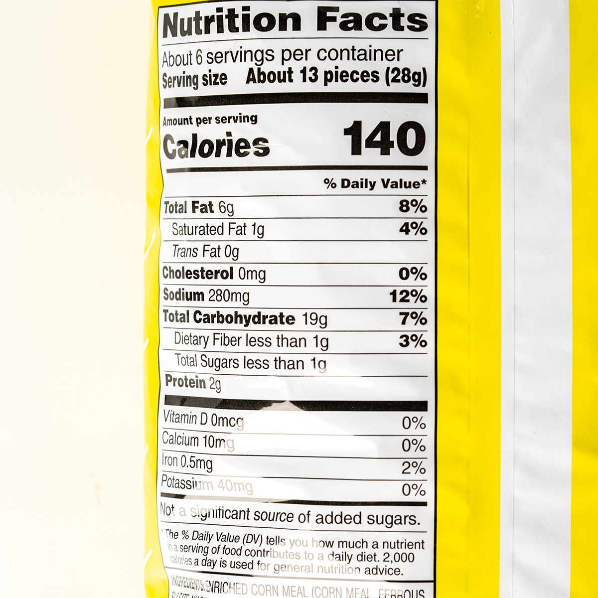 Bag of Funyuns onion flavored rings, crunchy confectionery snack with crispy onion flavor in a colorful package.