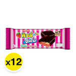 TIVOLI Tivoli Twin Jumbo Strawberry 35g dry snack, colorful confectionery with strawberry flavor in bright packaging