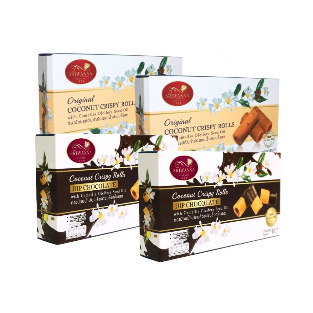 Sriwanna SRIWANNA snacks confectionery package featuring colorful candy and sweet treat designs.