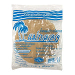 Ocharoenporn coconut sugar in a bowl, 1kg package, natural dry grocery product with golden brown granulated texture.