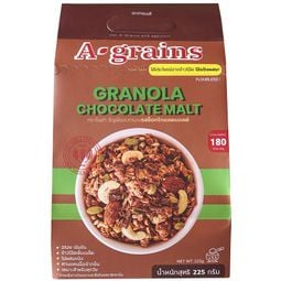 A Grains Granola Chocolate Malt 225g – 1 Pack