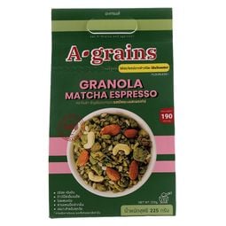 A Grains Granola Matcha Espresso 225g – 1 Pack