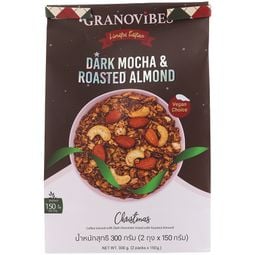 Granovibes Granola Dark Mocha & Roasted Almond 300g – 1 Pack