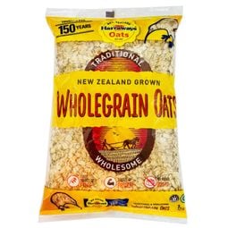 Harraways Wholegrain Oats 1kg – 1 Pack