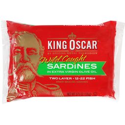 King Oscar Brisling Sardines Extra Virgin Olive Oil Two Layer 106g – 1 Pack