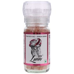 Lunn Pink Salt in Glass Jar with Grinder Cap 100g – 1 Pack
