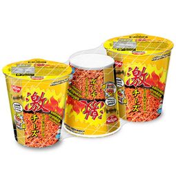 Nissin Dried Instant Noodles Korean Hot Chili Chicken Cheese 69 g. Pack 3