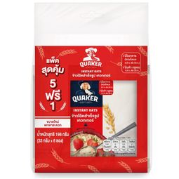 Quaker Instant Oats 33 g. Pack 6