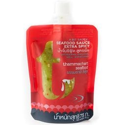 Thammachart Seafood Extra Spicy Seafood Sauce 75g.(C – 1 Pack