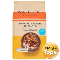 Waitrose Banana Papaya and Honey Granola 1kg – 1 Pack