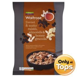 Waitrose Sweet and Nutty Raisin Almonds and Honey Granola 1kg – 1 Pack