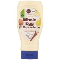 Woolworths Whole Egg Mayonnaise 440g – 1 Pack