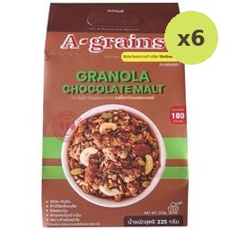A Grains Granola Chocolate Malt 225g – 6 Packs