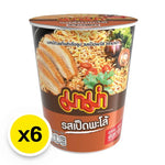 Mama Pa-Lo Duck Cup 60g x6, dry grocery snack packs with savory duck flavor in convenient cups, by MAMA.