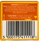 Oxo Chicken Cubes package, grocery product, with cubes visible inside, used for cooking and flavoring dishes.
