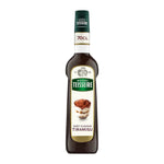 Mathieu Teisseire Tiramisu syrup 700ml bottle, ideal for desserts and beverages, features a colorful label with product details.