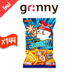 Grinny Biscuit Stick Spicy Squid Flavor 18g, crunchy snack with spicy squid taste, ideal for dry grocery and confectionery.