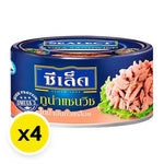 Sealect Tuna Sandwich in soybean oil, 165g x 4, featuring canned tuna packed in soybean oil for sandwiches and salads.