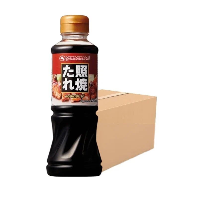Yamamori Teriyaki Sauce Whole 220ml bottle, Japanese-style dry grocery product, with label showing brand and sauce details