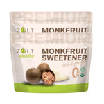 Zalt Luang Han Guo Sugar in dry grocery packaging with certification label, showcasing the product's branding and quality assurance.